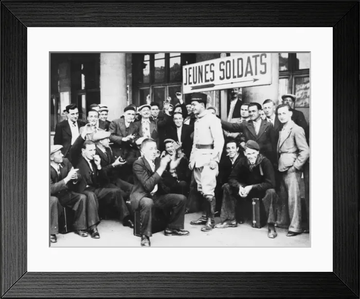 Framed Print : French mobilisation WWII Framed Print : French mobilisation WWII