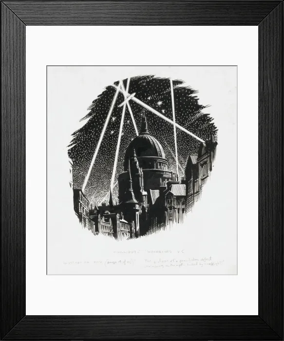 Framed Print : Searchlights over St Pauls Cathedral Framed Print : Searchlights over St Pauls Cathedral