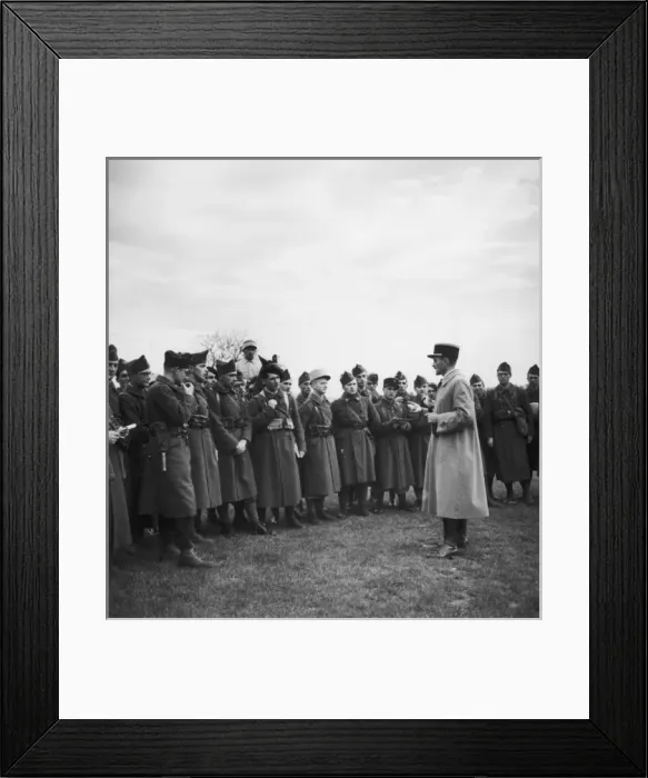 Framed Print : French infantry officer training WWII Framed Print : French infantry officer training WWII