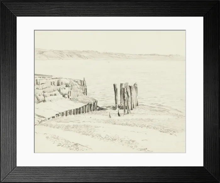 Framed Print : Groynes on the seashore Framed Print : Groynes on the seashore