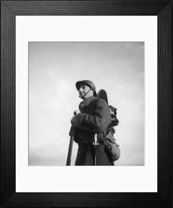 Framed Print : French infantry officer training WWII Framed Print : French infantry officer training WWII