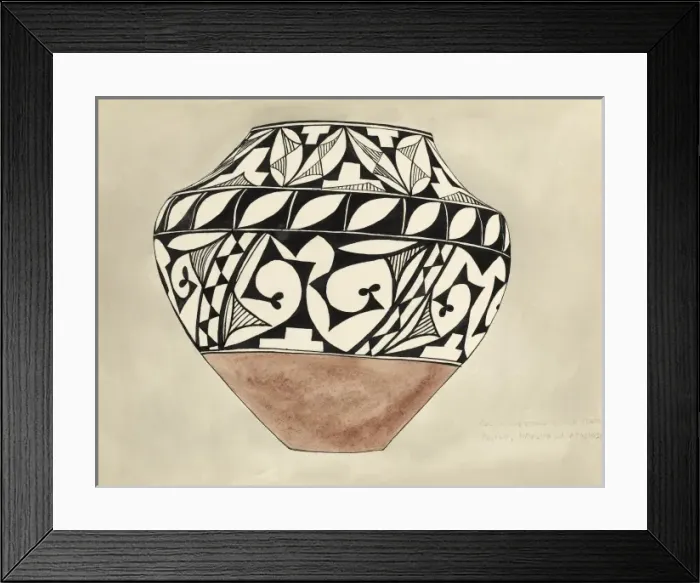 Framed Print : Ceramic Jar of the Navaho & Apache Framed Print : Ceramic Jar of the Navaho & Apache