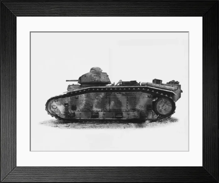 Framed Print : French tank WWII Framed Print : French tank WWII