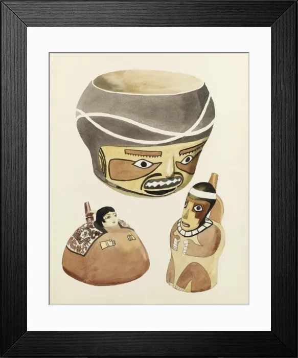 Framed Print : South American ceramics Framed Print : South American ceramics