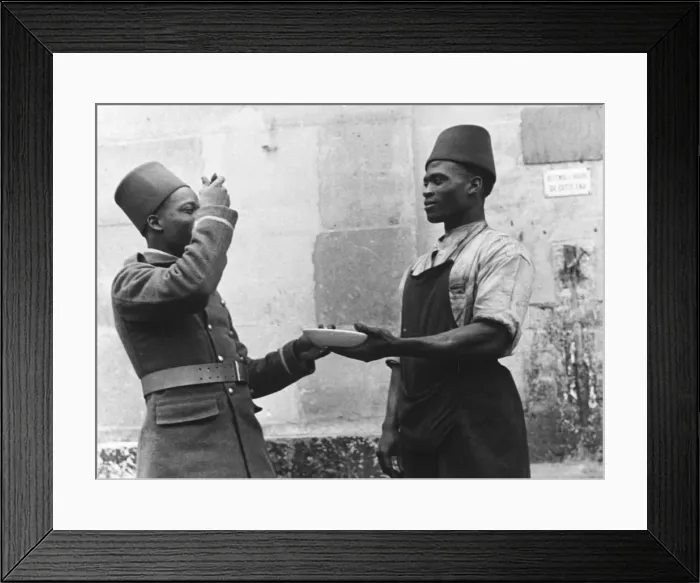 Framed Print : French Senegalese soldiers WWII Framed Print : French Senegalese soldiers WWII