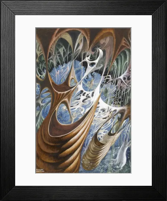 Framed Print : Abstract view of an underground cavern Framed Print : Abstract view of an underground cavern