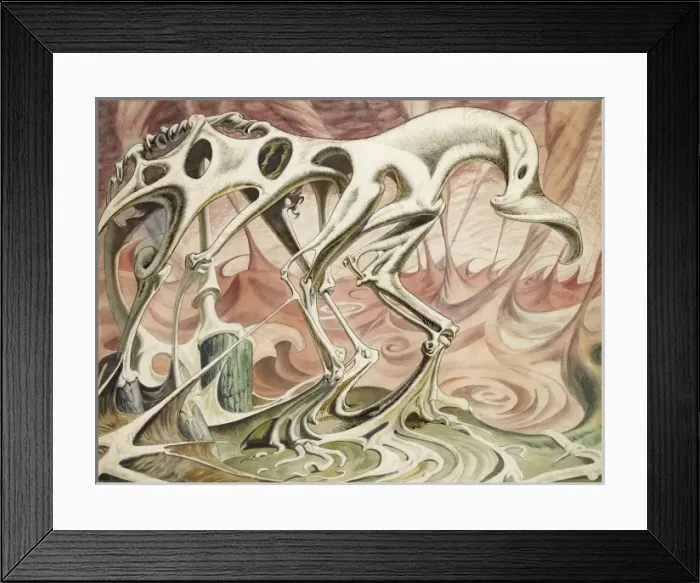 Framed Print : A surreal abstraction on the form of a horse Framed Print : A surreal abstraction on the form of a horse