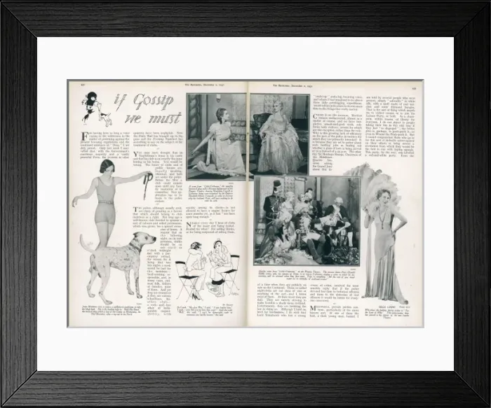 Framed Print : If Gossip we Must Framed Print : If Gossip we Must
