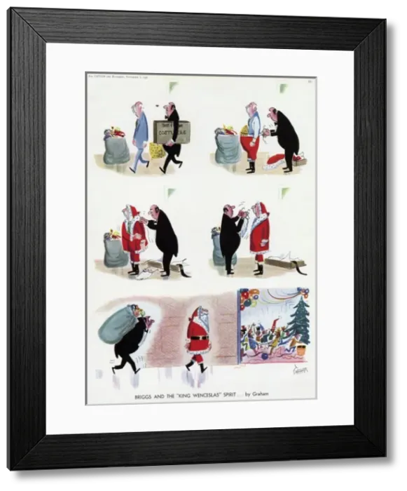 Framed Print : Briggs and the King Wenceslas Spirit by Graham Framed Print : Briggs and the King Wenceslas Spirit by Graham