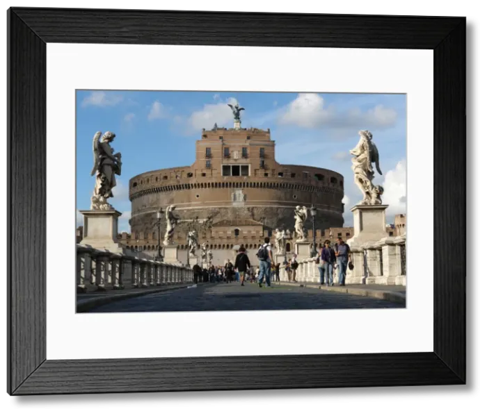 Framed Print : Castel Sant Angelo and Bridge, Rome, Italy