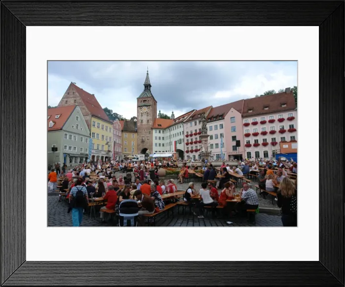 Framed Print : Landsberg weekend festival, Bavaria, Germany Framed Print : Landsberg weekend festival, Bavaria, Germany