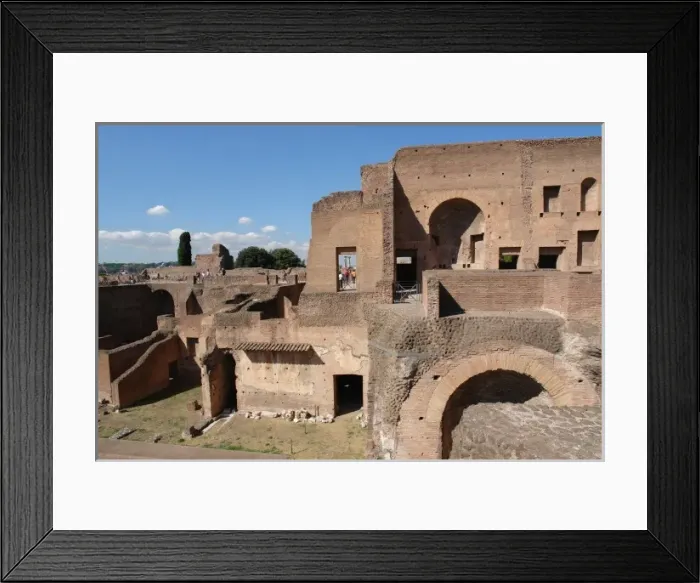 Framed Print : Excavated Roman buildings, Palatine Hill, Rome, Italy Framed Print : Excavated Roman buildings, Palatine Hill, Rome, Italy