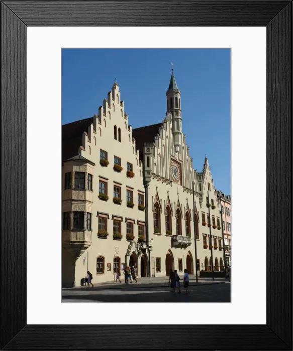 Framed Print : Town Hall, Landshut, Bavaria, Germany Framed Print : Town Hall, Landshut, Bavaria, Germany