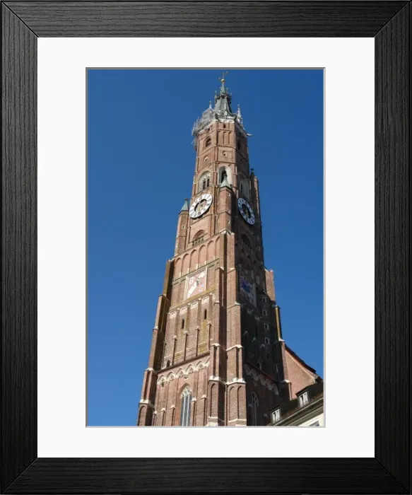 Framed Print : St Martins Church Tower, Landshut, Bavaria, Germany Framed Print : St Martins Church Tower, Landshut, Bavaria, Germany