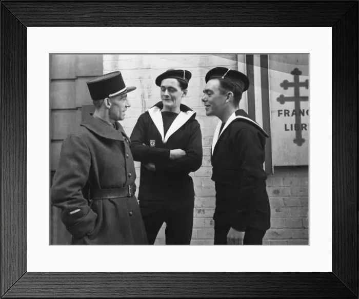 Framed Print : Free French Navy WWII Framed Print : Free French Navy WWII
