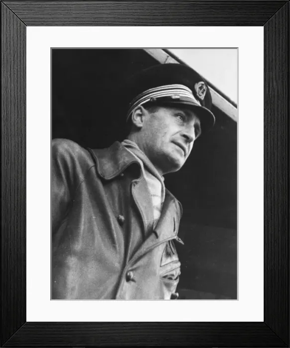 Framed Print : French naval officer WWII Framed Print : French naval officer WWII
