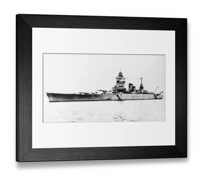 Framed Print : French Navy warship WWII Framed Print : French Navy warship WWII