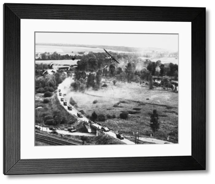 Framed Print : Transport column in France WWII Framed Print : Transport column in France WWII