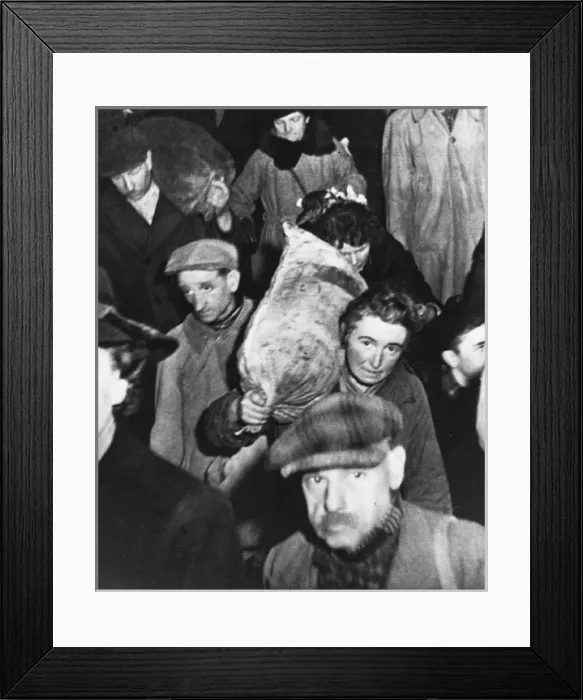 Framed Print : French civilians WWII Framed Print : French civilians WWII