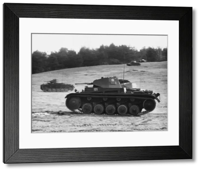 Framed Print : German tanks WWII Framed Print : German tanks WWII