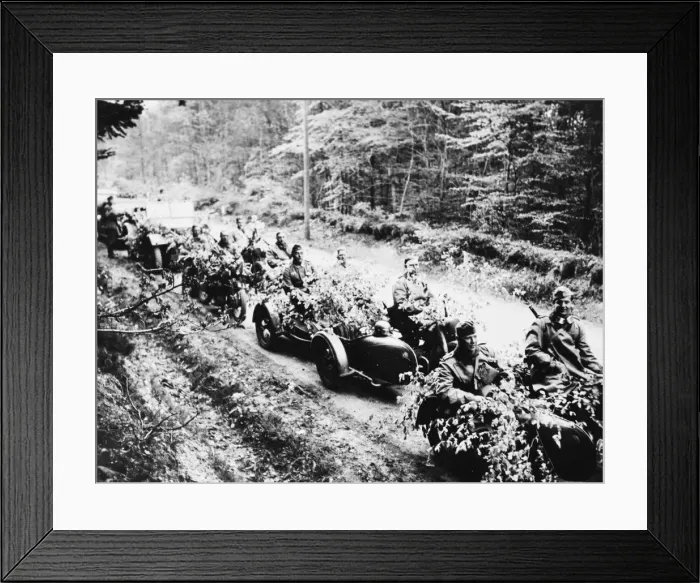 Framed Print : German troops in France WWII Framed Print : German troops in France WWII