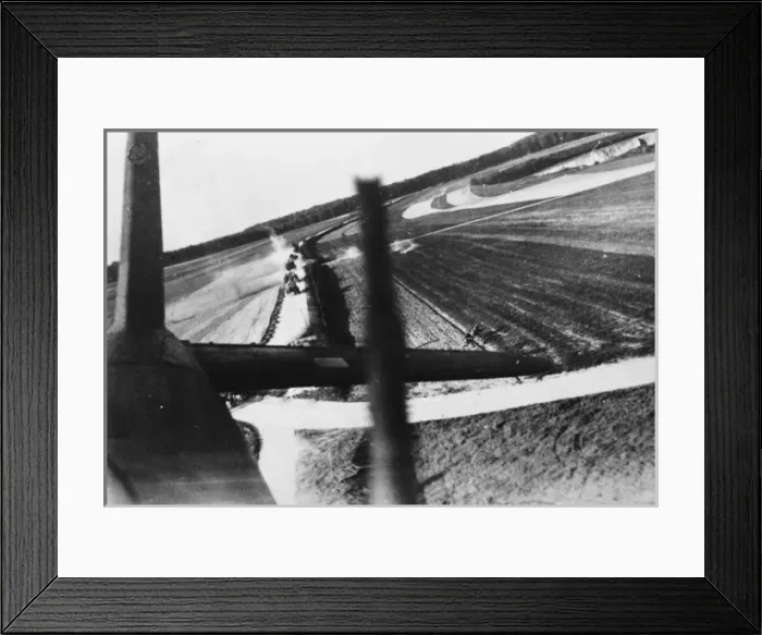Framed Print : Aircraft attack in France WWII Framed Print : Aircraft attack in France WWII