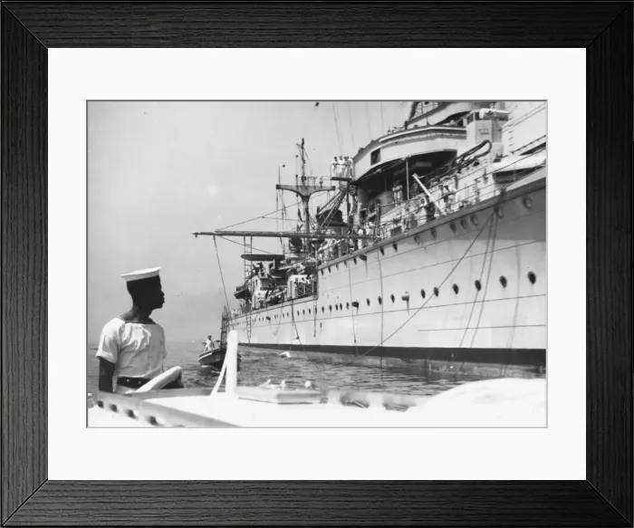 Framed Print : French Cruiser WWII Framed Print : French Cruiser WWII