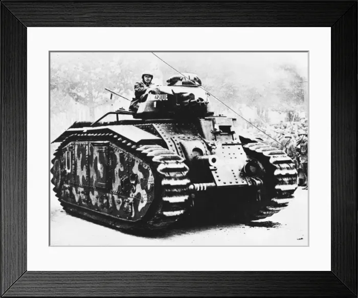 Framed Print : French tank WWII Framed Print : French tank WWII