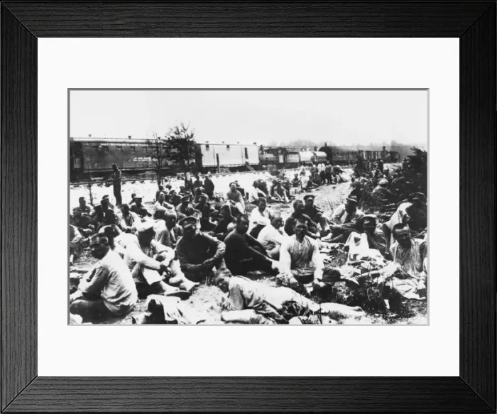 Framed Print : World War One Russian bath train Framed Print : World War One Russian bath train