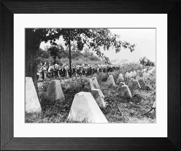 Framed Print : French tank obstacles WWII Framed Print : French tank obstacles WWII