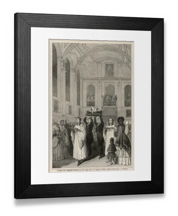 Framed Print : Bringing in the boars head Framed Print : Bringing in the boars head