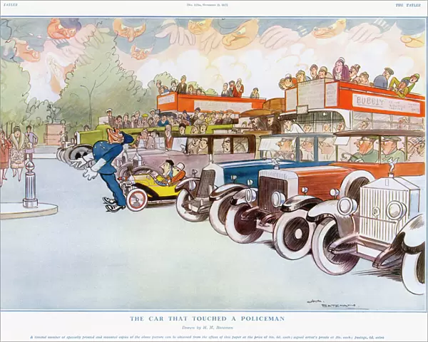 The Car That Touched a Policeman by H. M. Bateman