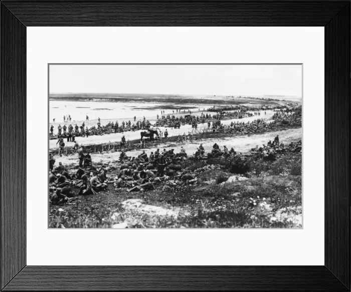 Framed Print : German infantry at River Vistula, 1915 Framed Print : German infantry at River Vistula, 1915