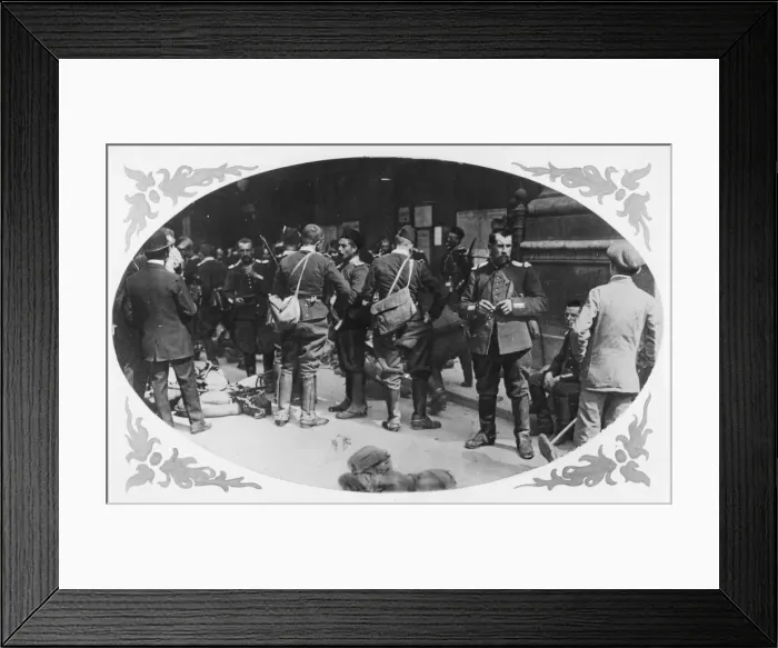 Framed Print : French mobilisation WWI Framed Print : French mobilisation WWI