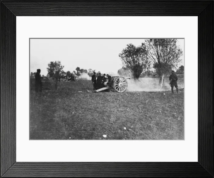 Framed Print : French artillery WWI Framed Print : French artillery WWI