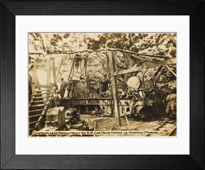 Framed Print : French artillery WWI Framed Print : French artillery WWI