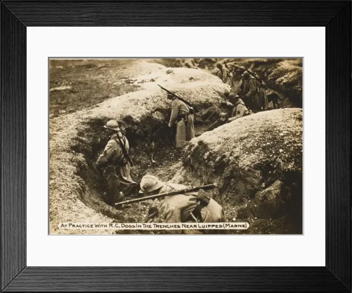 Framed Print : French trenches WWI Framed Print : French trenches WWI