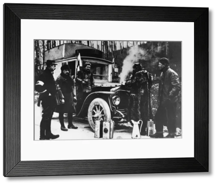 Framed Print : French war ambulance WWI Framed Print : French war ambulance WWI