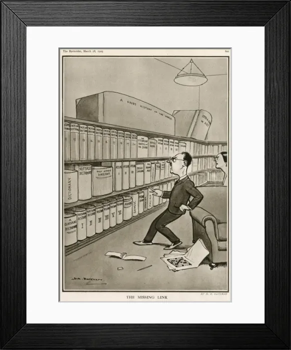 Framed Print : The Missing Link by H. M. Bateman Framed Print : The Missing Link by H. M. Bateman