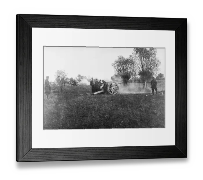 Framed Print : French artillery WWI Framed Print : French artillery WWI