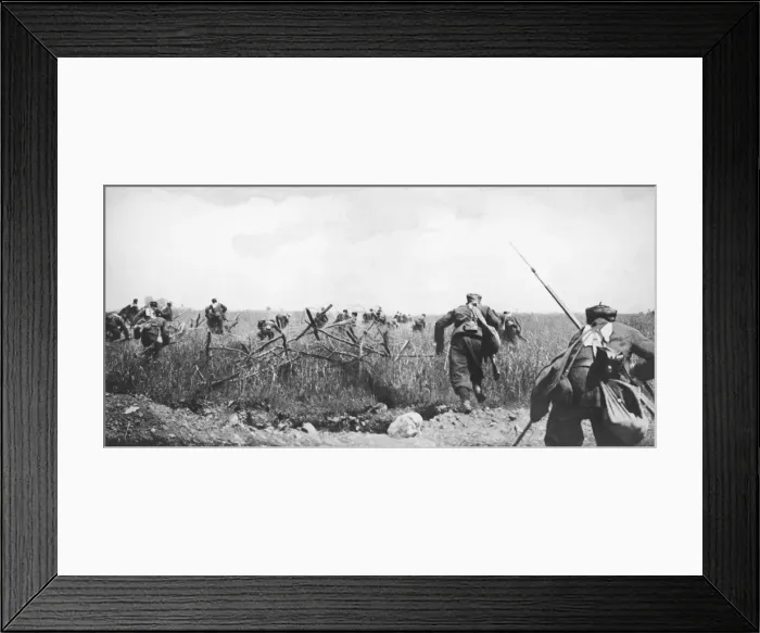 Framed Print : French attack WWI Framed Print : French attack WWI