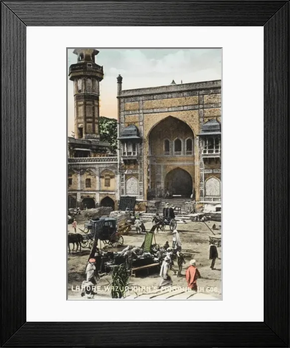 Framed Print : Mosque of Wazir Khan, Lahore, Pakistan Framed Print : Mosque of Wazir Khan, Lahore, Pakistan