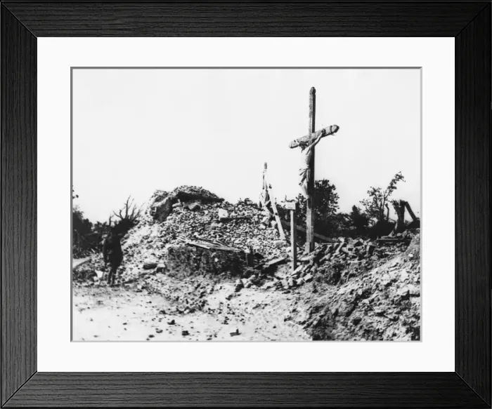 Framed Print : Ablainzeville Church WWI Framed Print : Ablainzeville Church WWI