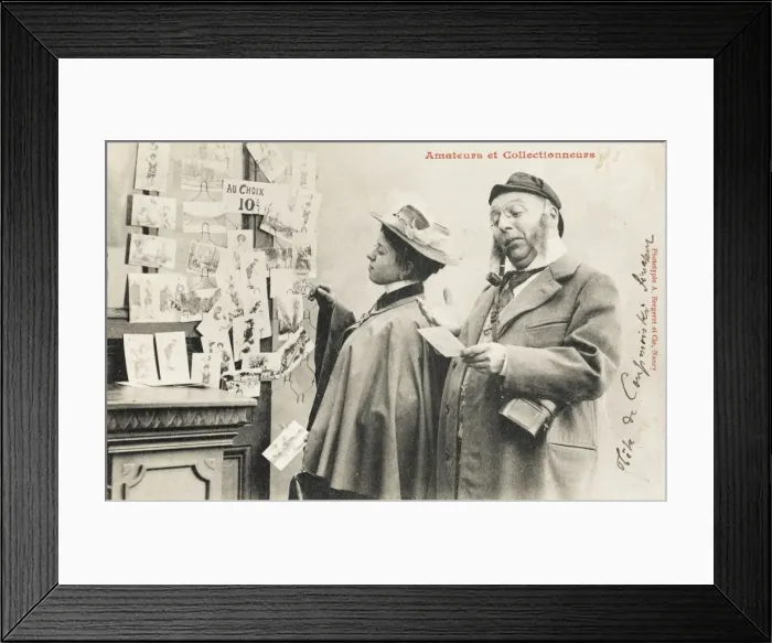 Framed Print : Postcard Collectors Framed Print : Postcard Collectors