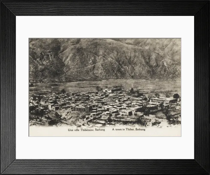 Framed Print : Tibet, China - Village of Bathang Framed Print : Tibet, China - Village of Bathang