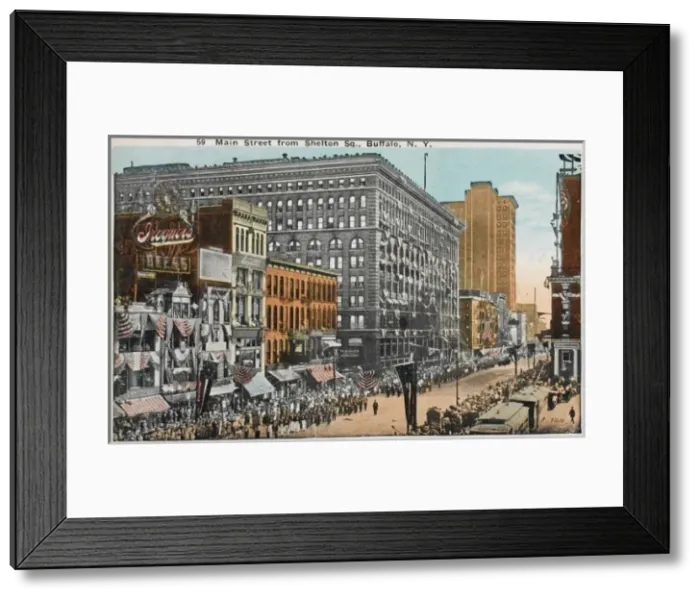 Framed Print : Main Street, Buffalo, New York State Framed Print : Main Street, Buffalo, New York State
