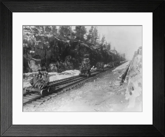 Framed Print : Rail troop transport WWI Framed Print : Rail troop transport WWI