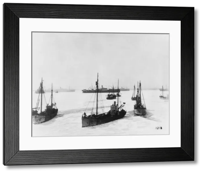 Framed Print : German war fleet WWI Framed Print : German war fleet WWI