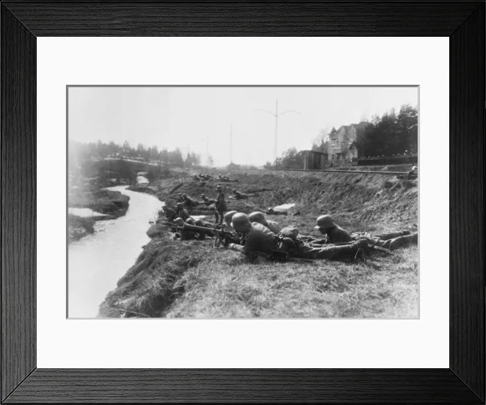 Framed Print : Helsinki fighting WWI Framed Print : Helsinki fighting WWI