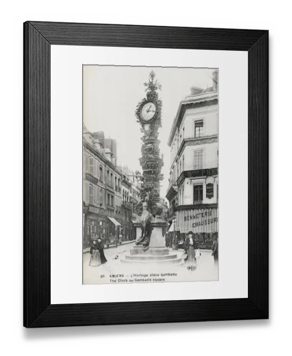 Framed Print : Amiens - The Clock on Gambetta Square Framed Print : Amiens - The Clock on Gambetta Square